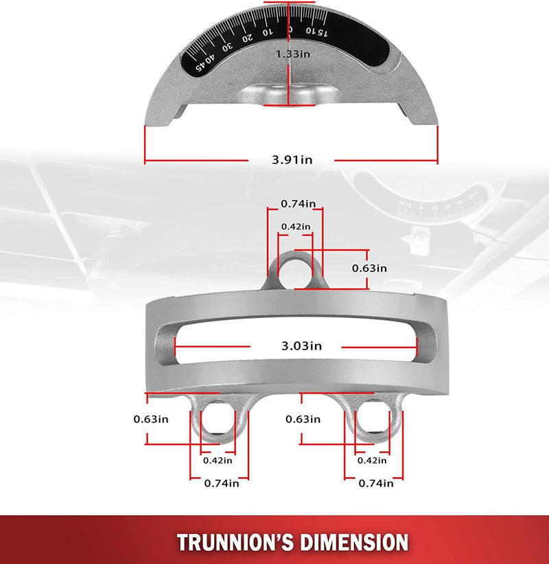 14in Bandsaw Trunnions Front Rear Kit for 426-02-395-0005 426-02-0-950-0002 2PCS