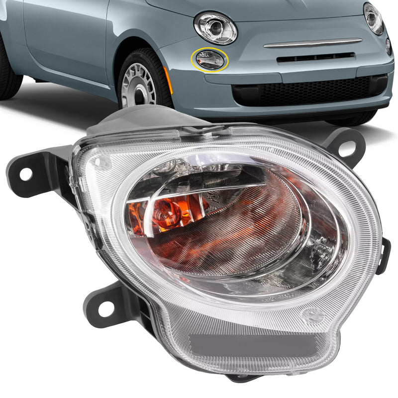 Turn Signal Light Right Passenger Side for Fiat 500 2012-2017 Clear Lens