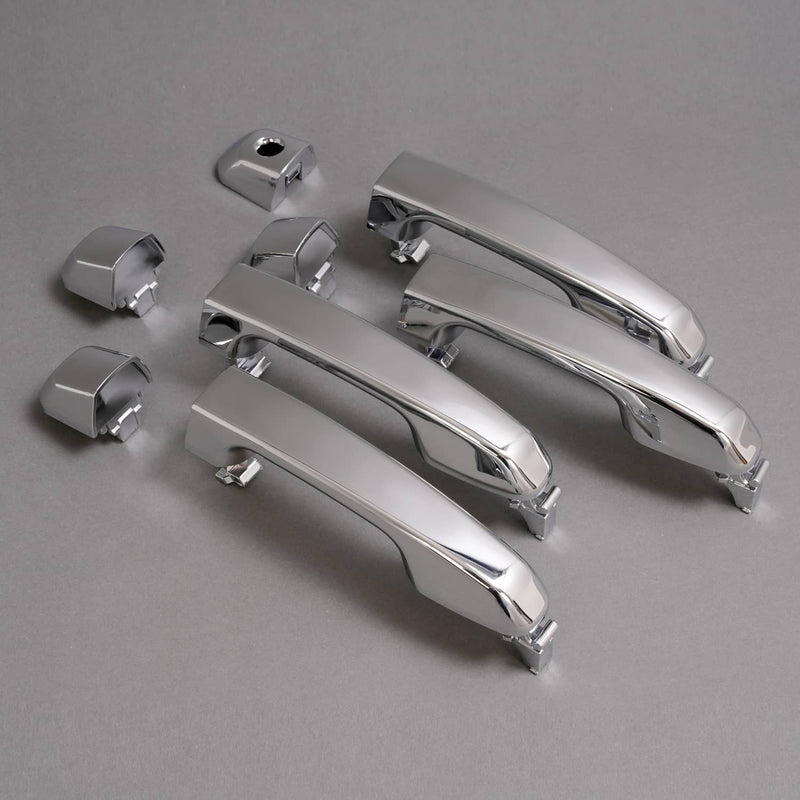 DURAFORCE Outside Door Handle for Toyota 4Runner 2009-2018 2010 Front Rear LH RH Chrome