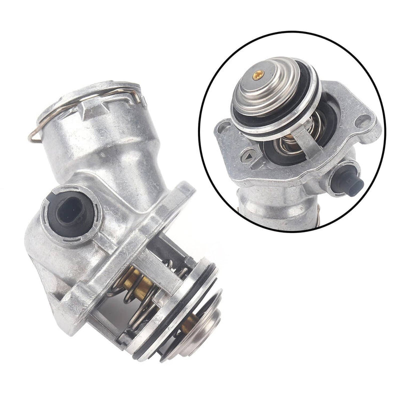 Engine Coolant Thermostat Assembly w/ Sensor for Mercedes C300 C350 E350 ML350