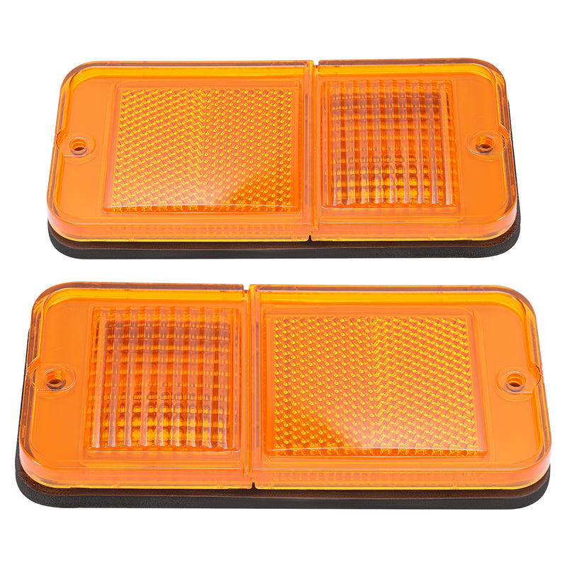 Front Amber Side Marker Lights for Chevrolet GMC C/K Pickup Trucks 1968-1972 Set
