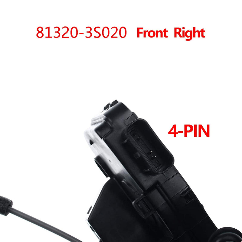 2Pcs Door Lock Latch Actuators for Hyundai Sonata 2011-2015 Front Left and Right