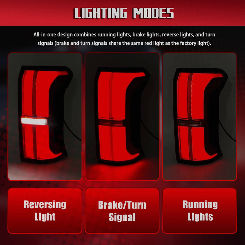 81550-AK050 Passenger Side LED Tail Light Assembly for Toyota Tacoma