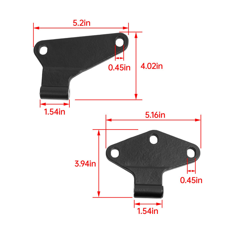 Inner Body Door Hinges Replacement Kit for Jeep Wrangler JK 2007-2018 8PCS