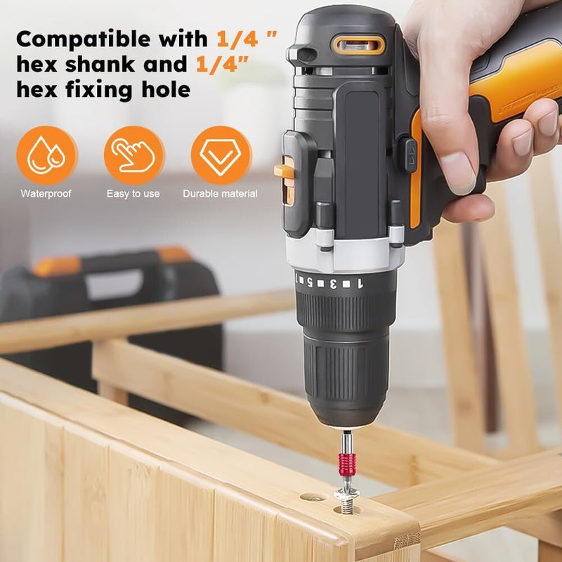 4Pcs Drill Extension 1/4 Hex Quick Release Bit Holder 12 6 4 2 with PH2 Bit