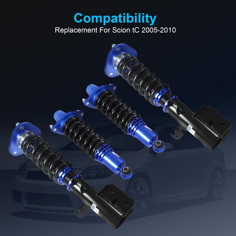 Front Rear Suspension Coilover Struts Shocks Kit for Scion TC 2005-2010