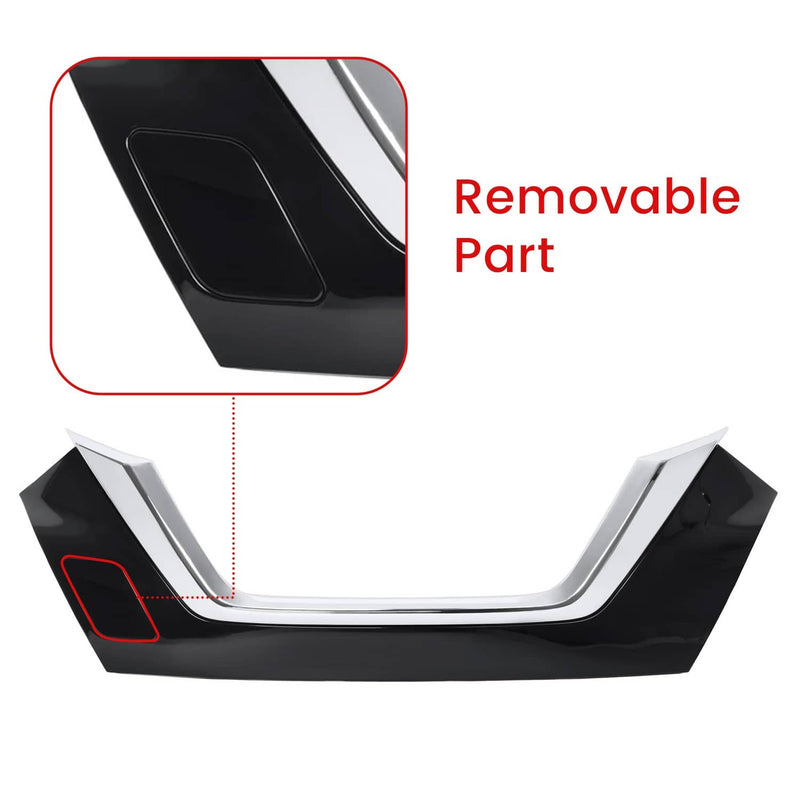 DURAFORCE Chrome Grille Molding Trim ABS for Nissan Versa S SV SR Sedan 2020-2022