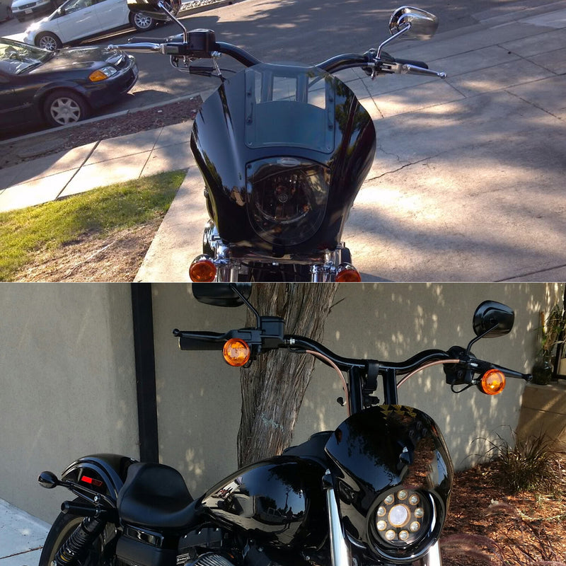 MX T Bars 14" Rise 1-1/4" Handlebar for Harley Dyna Softail Sportster
