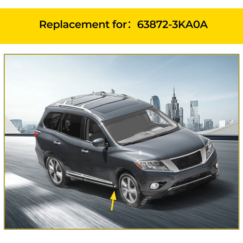 63872-3KA0A Fender Molding for Nissan Pathfinder 2013-2020 Right Black