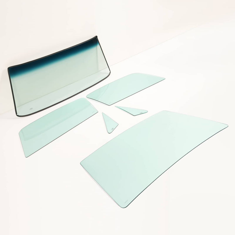 DURAFORCE Glass Windshield Vent Door Back Green Windows for Ford Mustang Fastback 1967-68