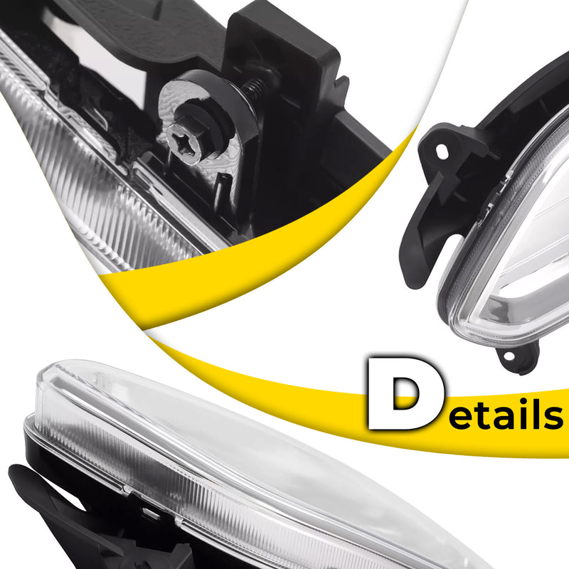 Fog Light Front Driving Lamp Passenger Side for Hyundai 2013-2016 Santa Fe Sport