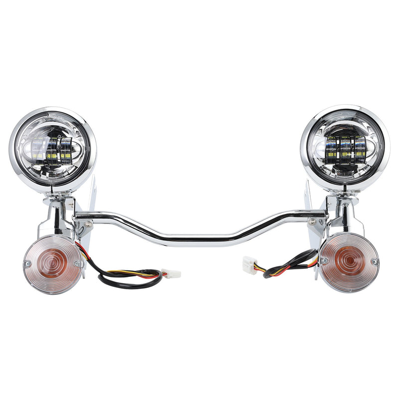 4.5" LED Passing Fog Spot Light Turn Signal Bar for Harley Electra Glide 94-13