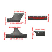 DURAFORCE Body Armor Cladding Guard Set for Jeep Wrangler JK JKU 4 Door 2007-2018
