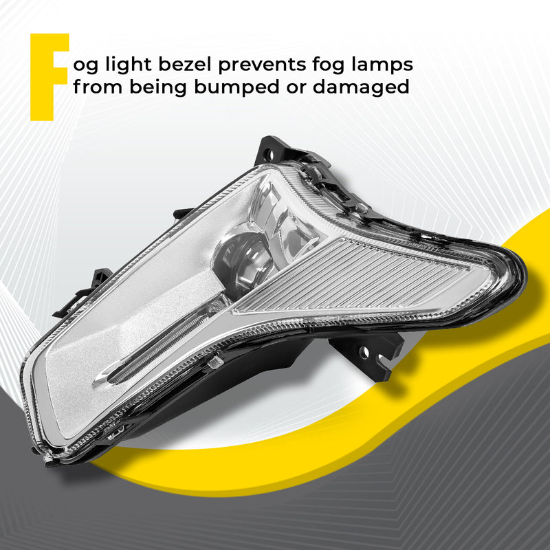 LED Front Passenger Right Side Fog Light Clear Lens for Ford Fusion 2019-21