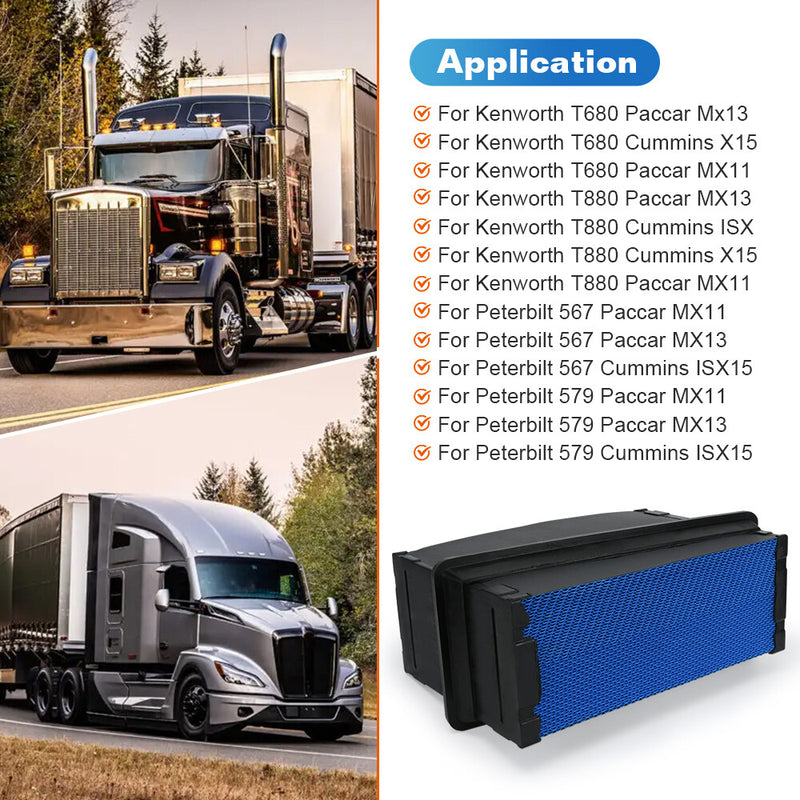 DURAFORCE P621725 Engine Air Filter Fit for Kenworth T680 T880, Peterbilt 567 579 Replaces