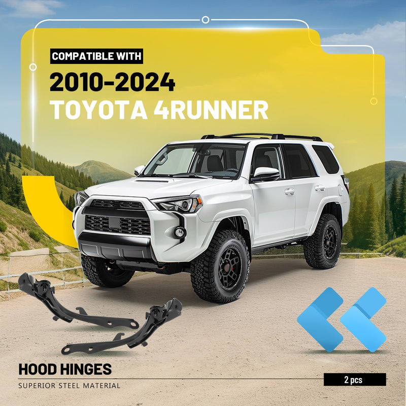 TO1236181 TO1236182 Hood Hinge Set for Toyota 4Runner 2010-2024 LH RH