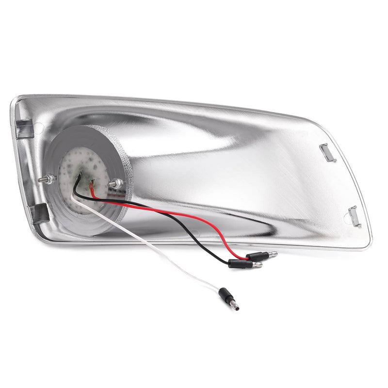 DURAFORCE Left LED Fog Light Lamp with Chrome Bezel Clear Lens for Kenworth T660 2007-2017