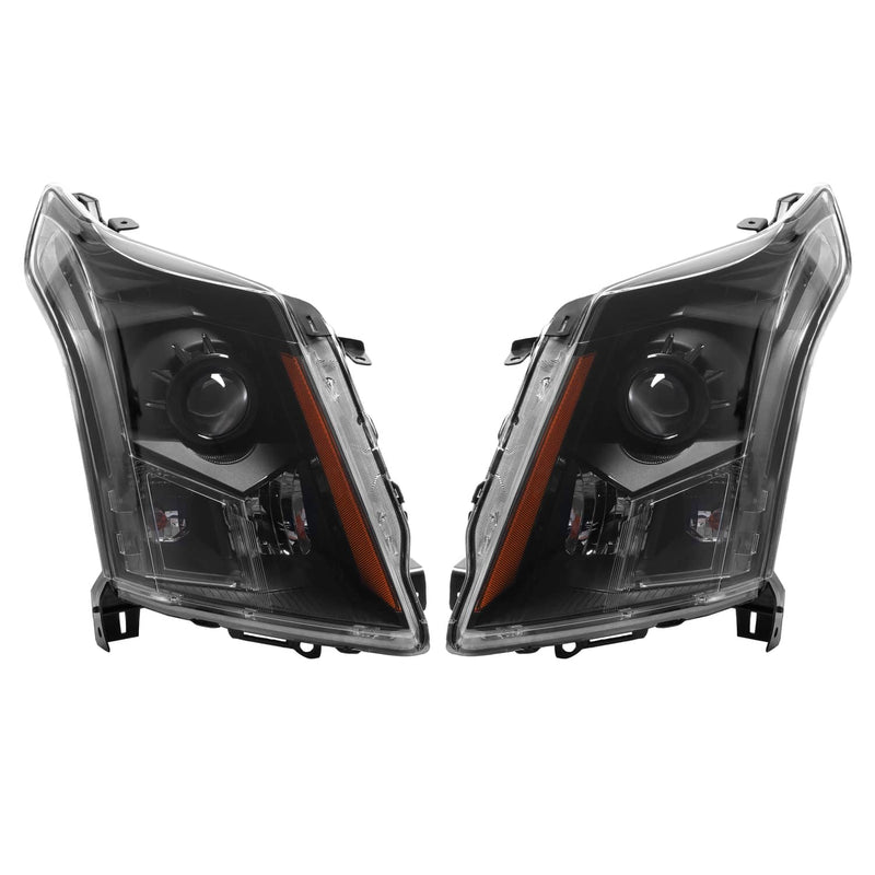 DURAFORCE LED Projector Headlights for Cadillac SRX 2010-2016 Left Right Black