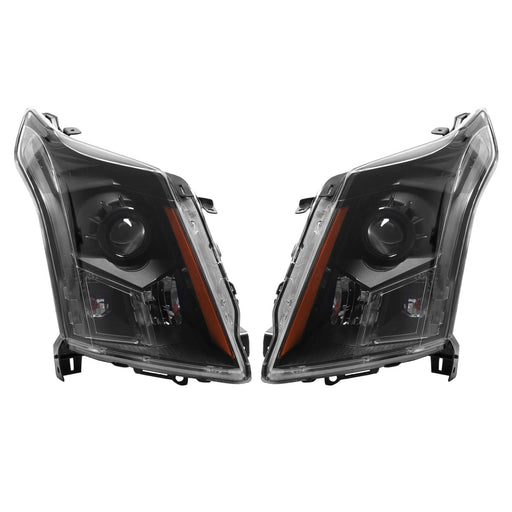 DURAFORCE LED Projector Headlights for Cadillac SRX 2010-2016 Left Right Black