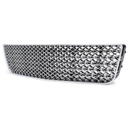DURAFORCE Chrome Mesh Front Upper Lower Bumper Grille for Chevy Impala Limited 2006-2016