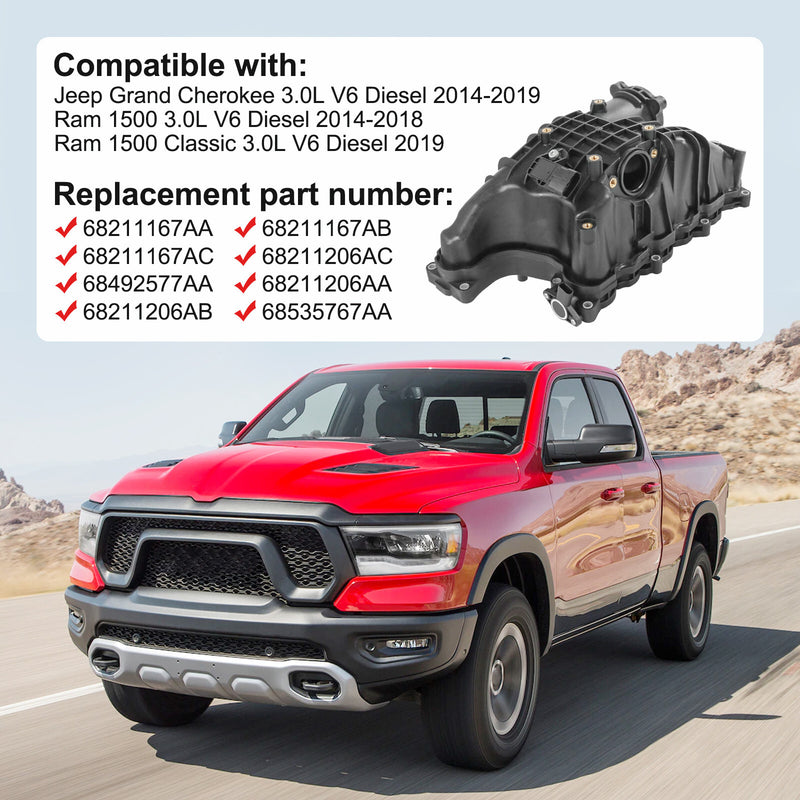 Intake Manifold for Jeep Grand Cherokee 2014-2019 RAM 1500 3.0L
