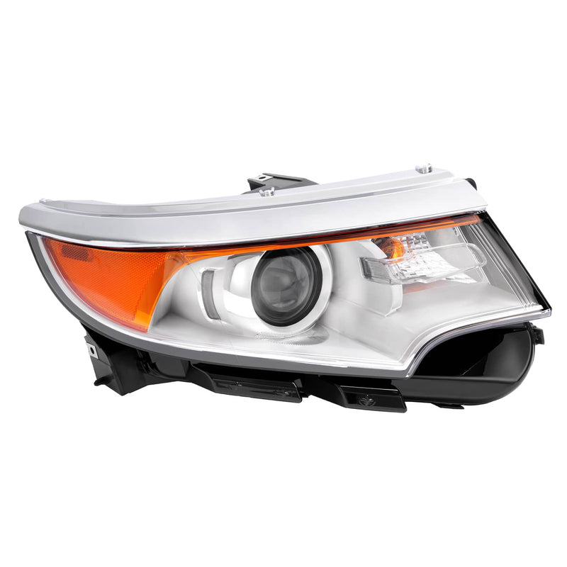 DURAFORCE Headlight Right Side Halogen Projector 5 Pins For Ford Edge 2011 2012 2013 2014