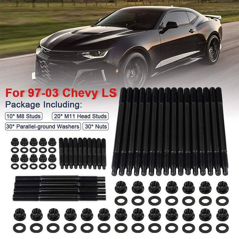 Cylinder Head Stud Kit for Chevy LS1 LQ9 LS6 4.8L 5.3L 6.0L 1997-2003