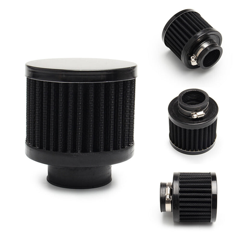 10AN Oil Catch Can Reservoir Tank 2 Port Dual Breather Filter Baffled 10FT Hose