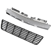 DURAFORCE Chrome Mesh Front Upper Lower Bumper Grille for Chevy Impala Limited 2006-2016