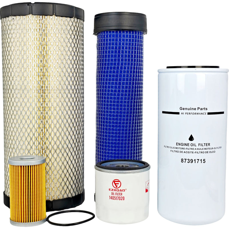 Maintenance Filter Kit for New Holland TT50A Primary Secondary Air Fuel HYD Oil