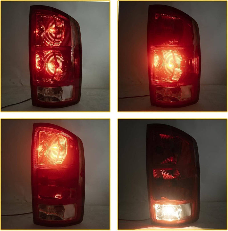 Tail Lights w/Circuit Board for Dodge Ram 1500 2500 3500 Pickup 2002-2006 Pair