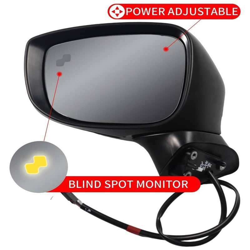 Driver Side Mirror with BSM Power Turn Signal for Mazda CX-5 2017-2024 Left
