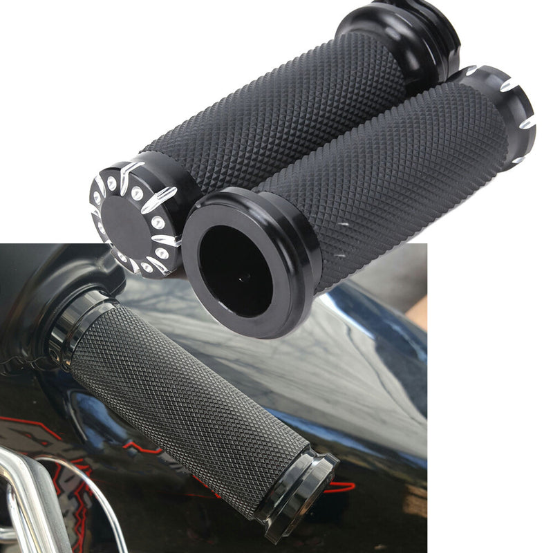 Motorcycle 1" Handlebar Hand Grips for Harley Touring Softail Dyna Sportster XL
