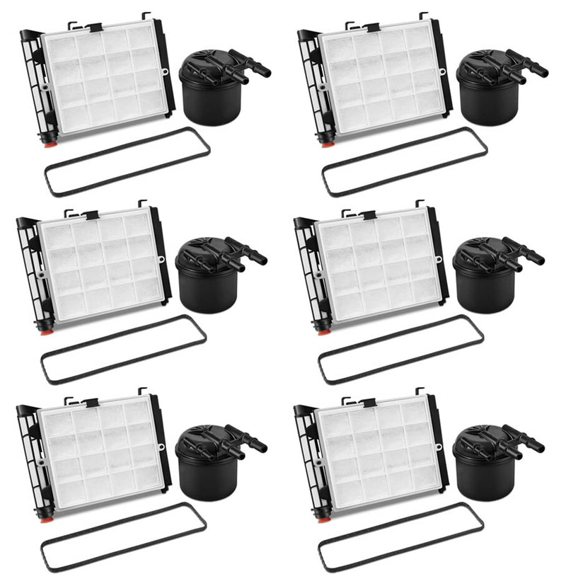 6Pcs Fuel Water Filter Kit for Ford Powerstroke 6.7L 2017-20 FD4625 HC3Z
