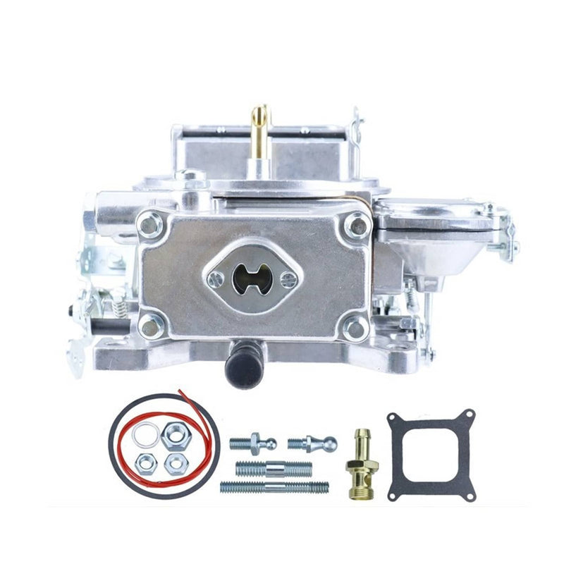 0-1850S Carburetor 600 CFM 4 Barrel for Holley 4160 Manual Choke Silver