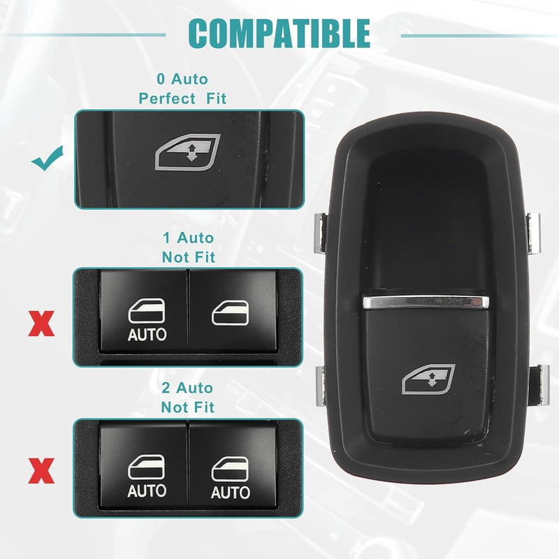 Power Window Switch Passenger Side for Porsche Cayenne 2011-2018 7PP959855BDML