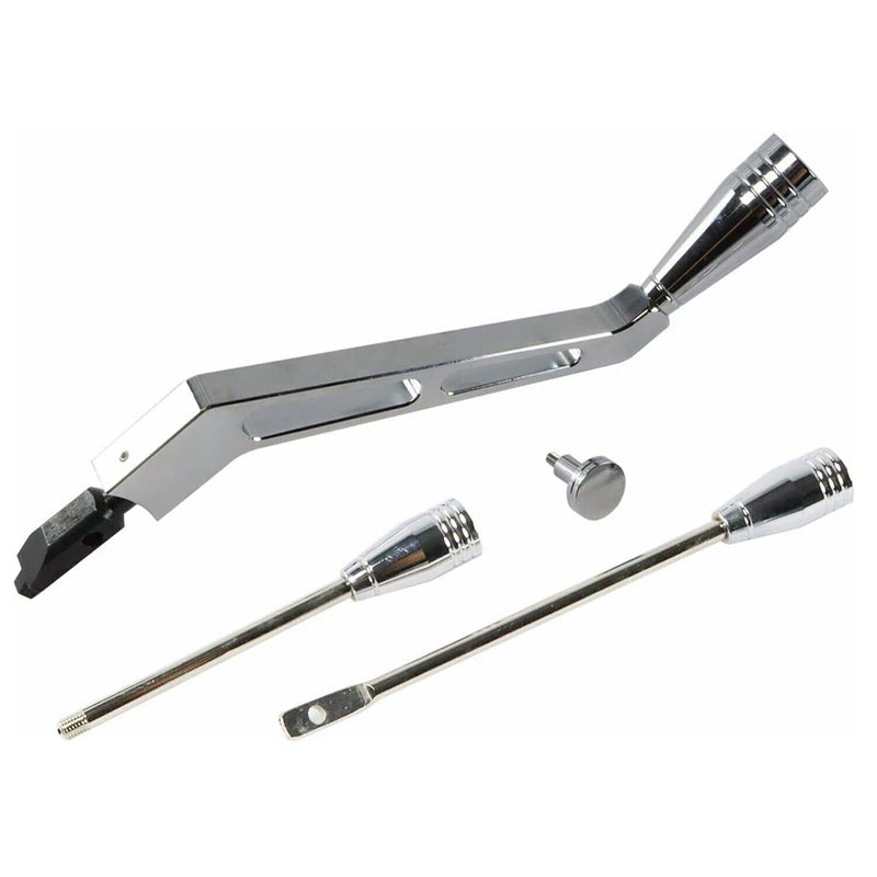 Column Shifter Lever Turn Signal Hazard Tilt Kit Polished for GM Chevy Buick