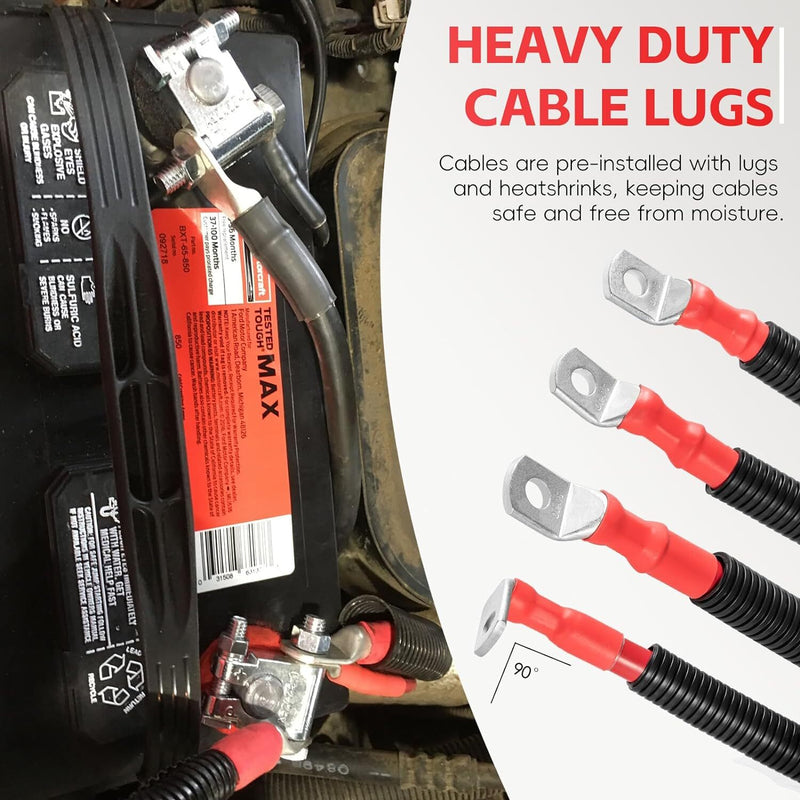Battery Cables Kit for Ford 2003-2007 Super Duty F250 F350 F450 6.0L