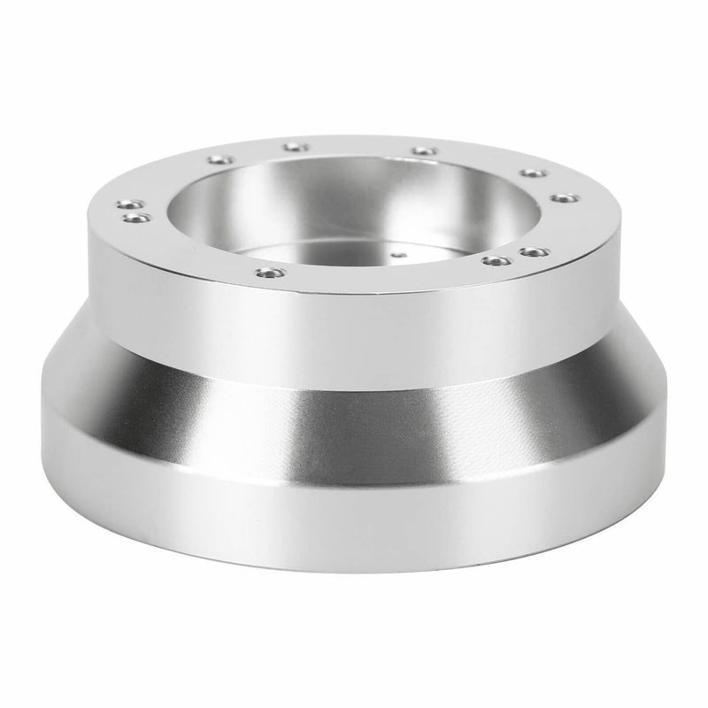 Steering Wheel Hub Adapter 5 & 6 Hole Polished Silver for GM Chevy Aluminum