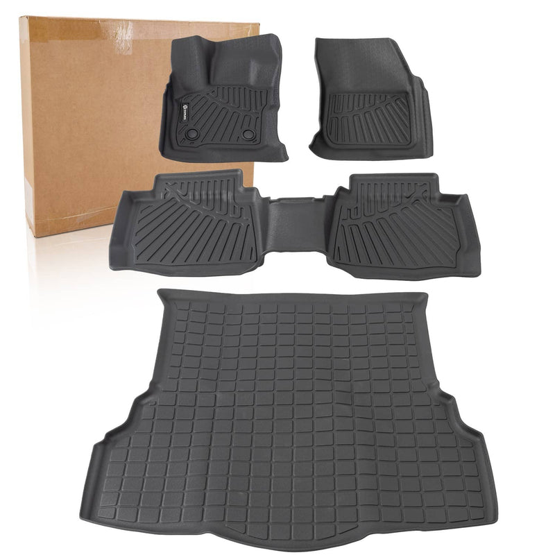 Floor Mats & Cargo Liner for Ford Fusion 2017-2020 1st 2nd Row Trunk Mat