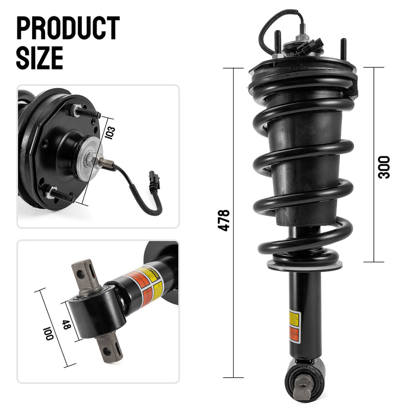 4x Front Rear Shock Strut Assys for 2015-2020 Cadillac Escalade Set