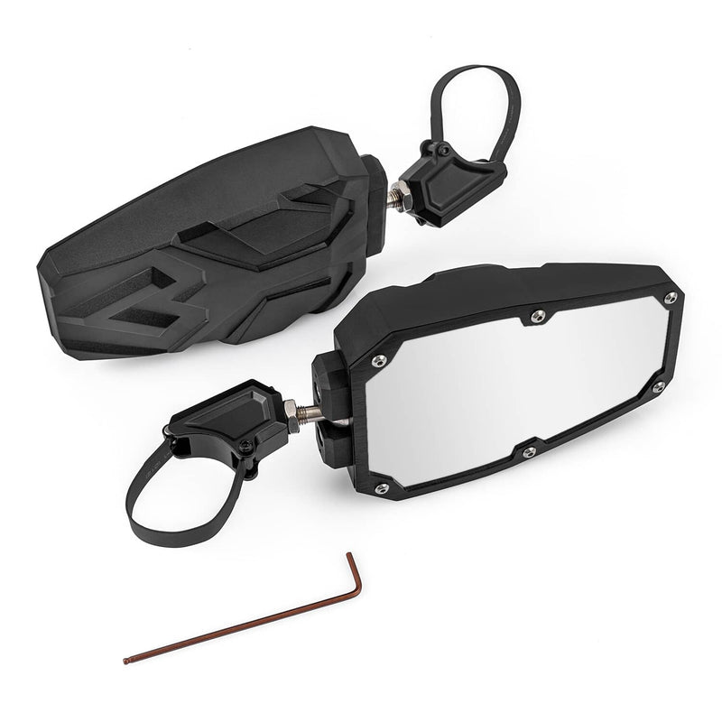 UTV Rear View Side Mirrors for Polaris RZR 900 1000 Can-Am X3 Kawasaki 1.5"-2.0