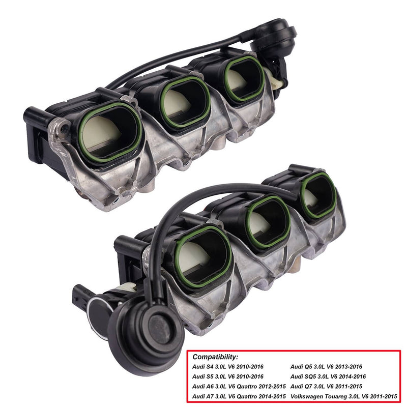 06E133109AF Intake Manifold Pair L+R for Audi S4 S5 A6 A7 Q5 Q7