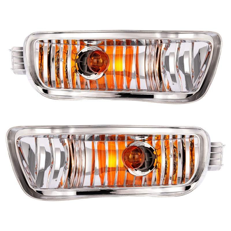 Pair Bumper Turn Signal Lights for Toyota Tacoma 2001-2004 Driver Passenger Side