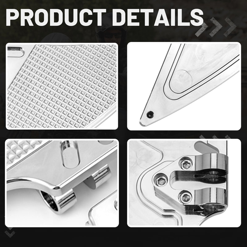 Driver Passenger Floorboards CNC Foot Pegs for Harley Electra Glide