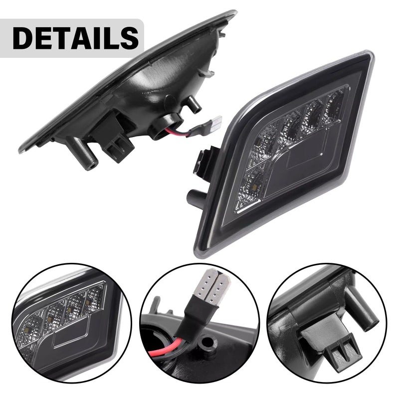 LED Smoke Side Marker Corner Lights for Mercedes-Benz C300 C350 C63 AMG 08-11