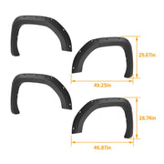 DURAFORCE Fender Flares Front Rear for GMC Sierra 1500 2019-2025 4WD 2WD 20 21 22 23 24