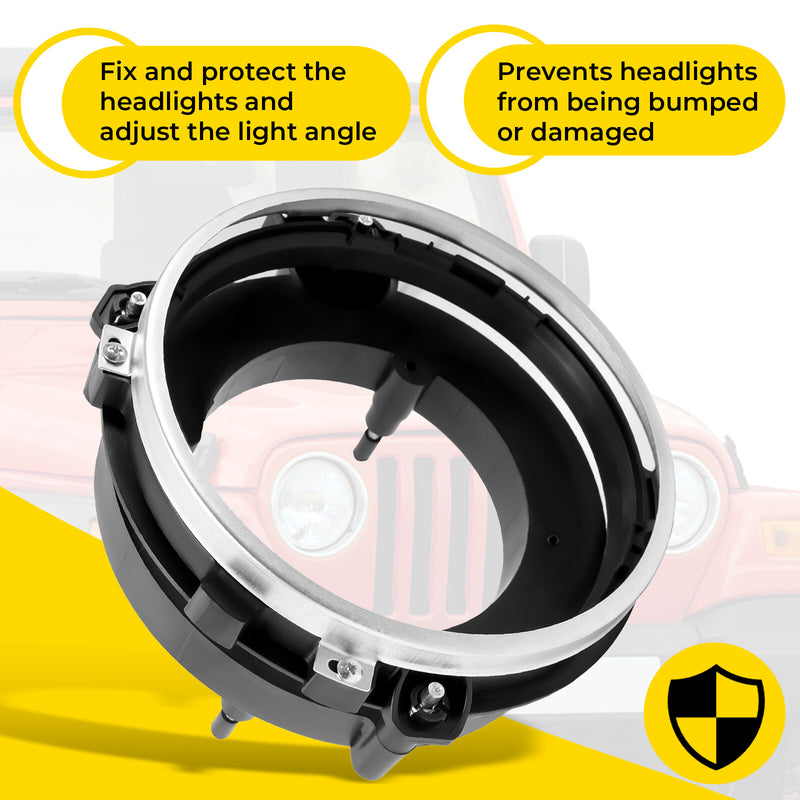 Headlight Headlamp Bulb Mount Bracket Bucket Front Right for Jeep 97-06 Wrangler