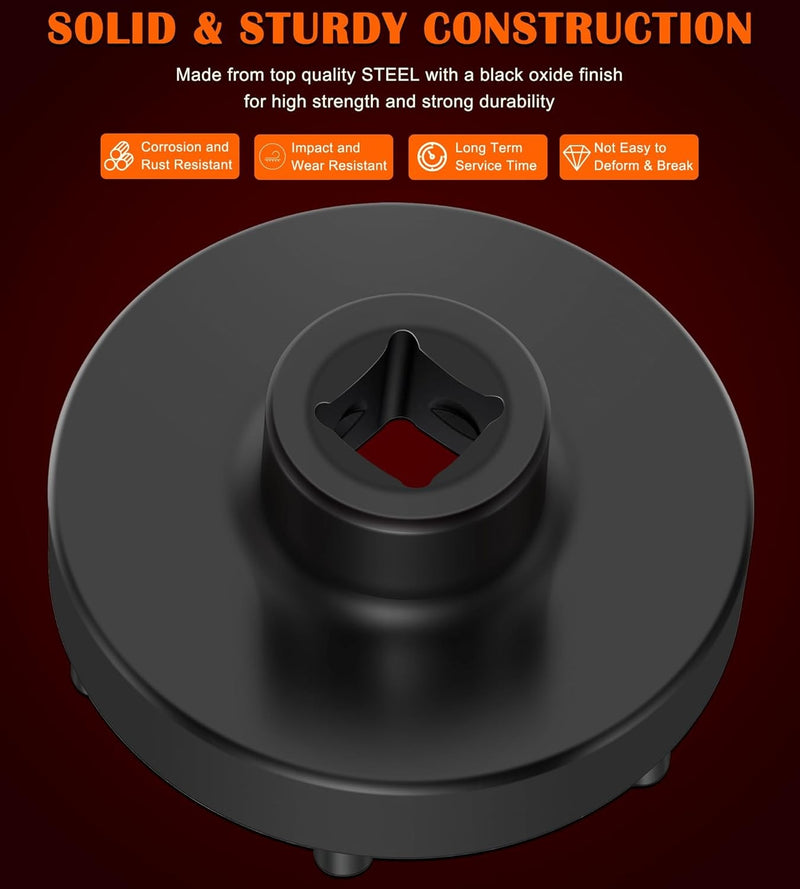 W83009 6 Lug Axle Nut Socket for Dodge Ram 1500-5500 Chassis D2
