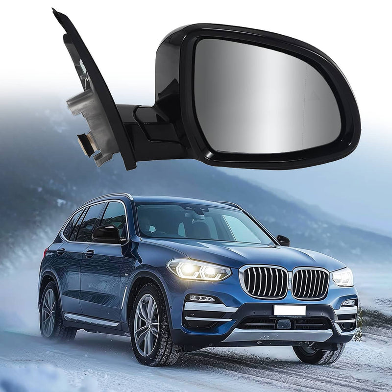 Passenger Side Mirror Blind Spot for BMW 320i 330i 330e 2019-2023 Black